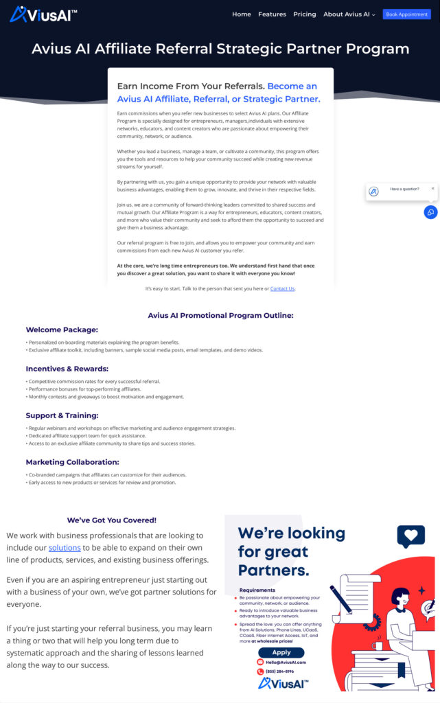 Affiliate Referral Strategic Partner Program - Real AI Voice & Web ...